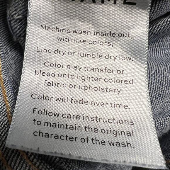 FRAME Denim Le Nouveau Straight Mid Rise Cuff Detail Cropped Jeans Size 27 - Picture 10 of 11